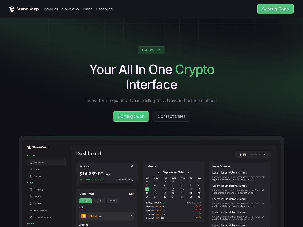 Stonekeep Trading Systems官网 – 量化交易算法的创新引领者