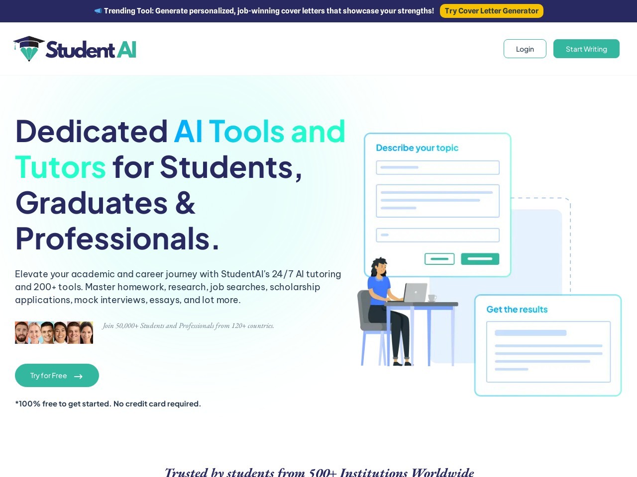 Student AI官网 – 您学术与职业成功的专属助手
