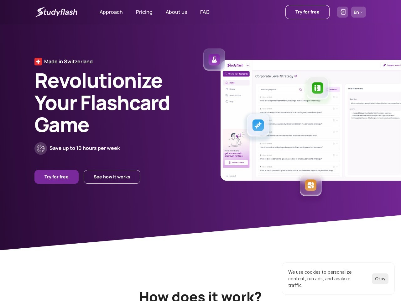 Studyflash官网 – 智能化的学习闪卡工具