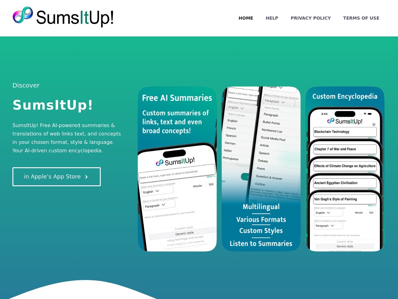 SumsItUp!官网 – 利用AI快速总结网络内容
