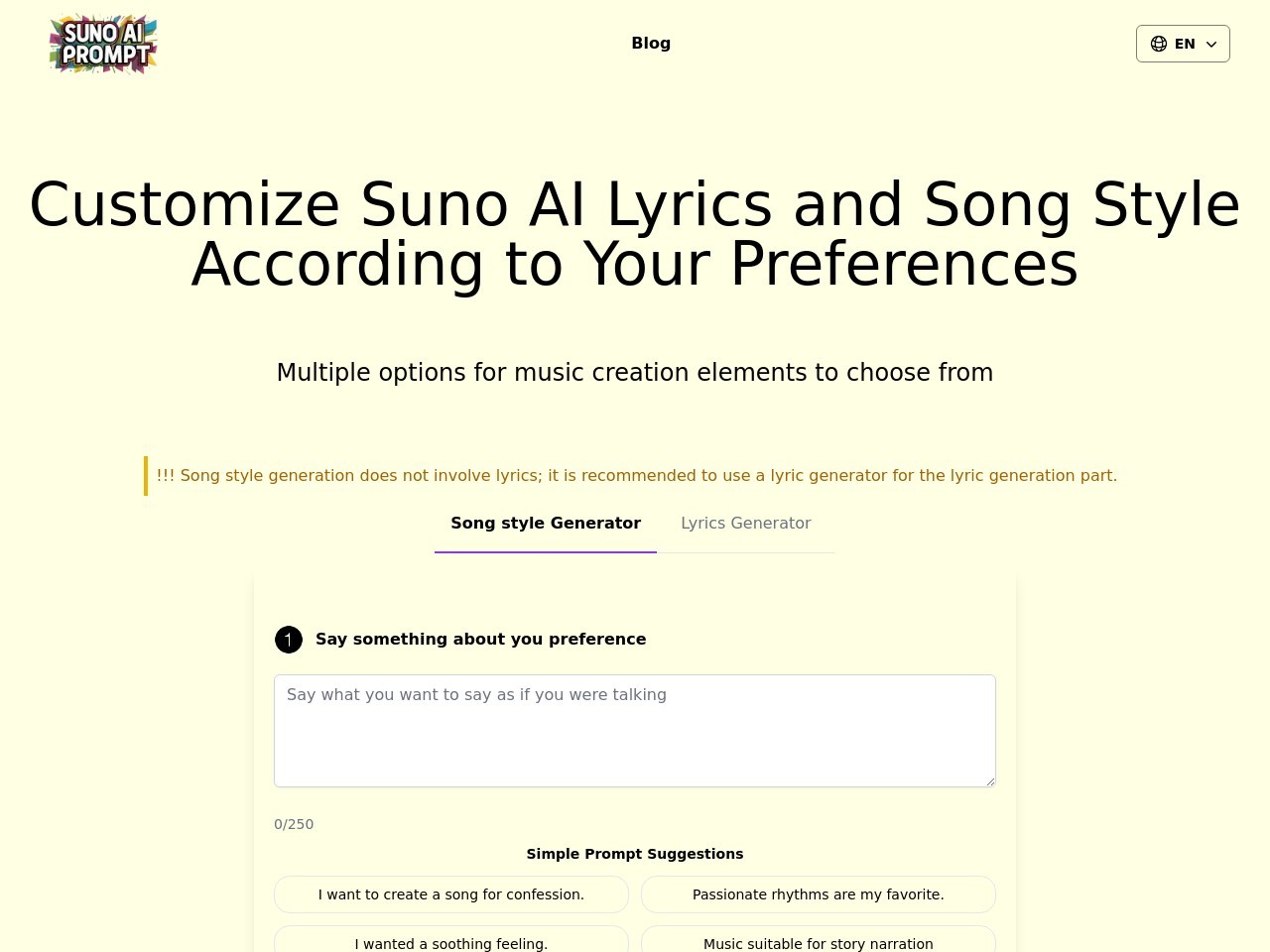 Suno Prompt