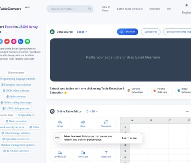 Table Convert Online
