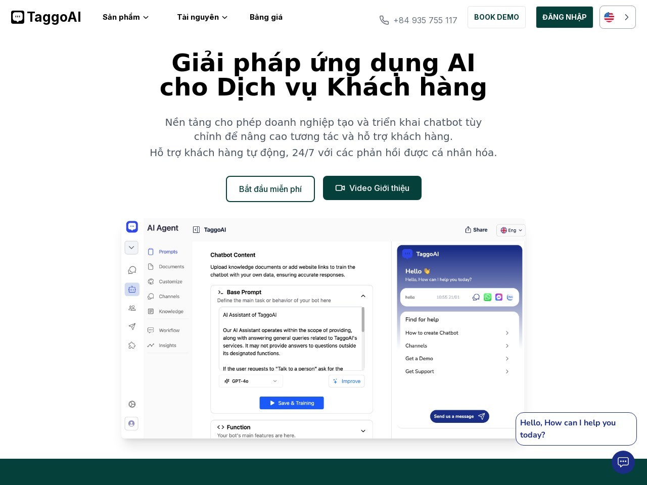 TaggoAI官网 – 通过网站内容创建聊天机器人AI