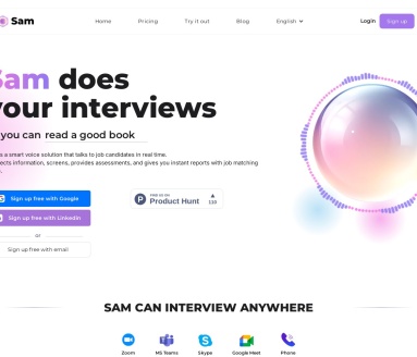 Sam, the AI Recruiter官网 – 智能招聘助手