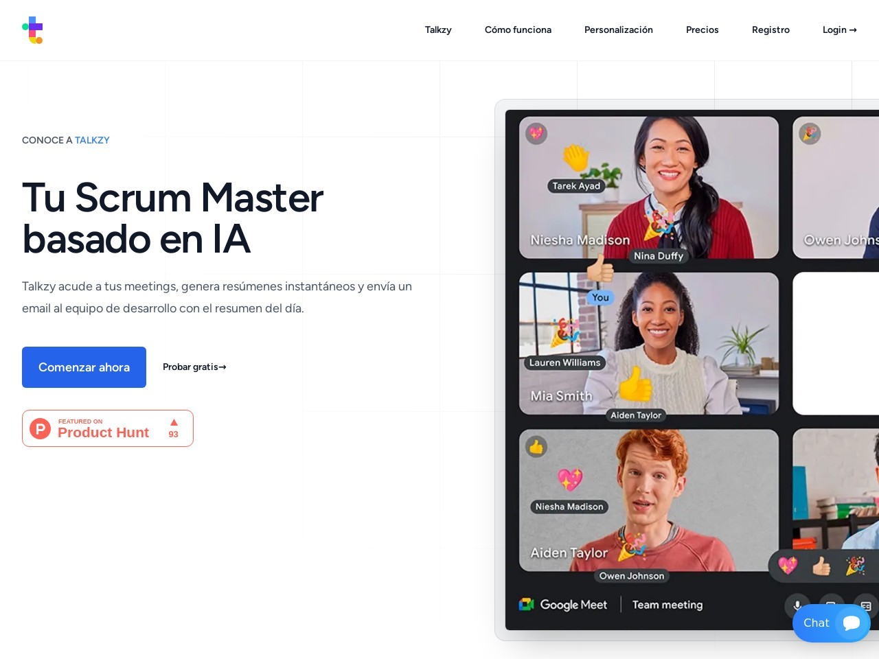Talkzy官网 – AI虚拟Scrum Master，自动总结会议