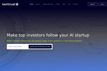 techtrust.ai官网 – 为投资者提供AI技术竞争分析