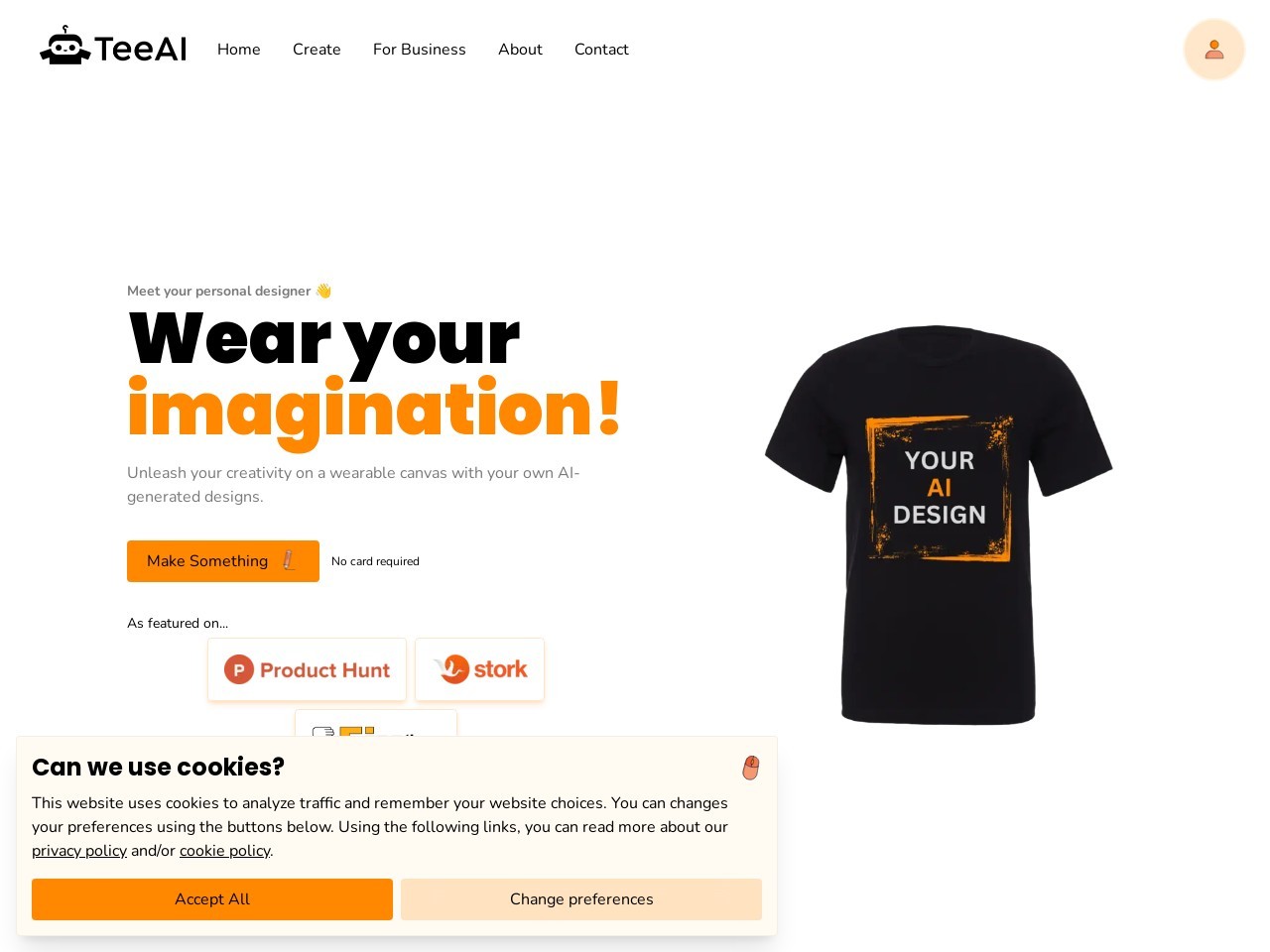 TeeAI官网 – 用AI创造个性化T恤设计