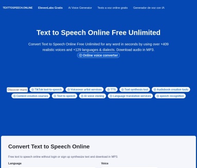 Text to Speech Online