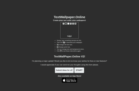 TextWallpaper官网 – 一键生成美丽壁纸