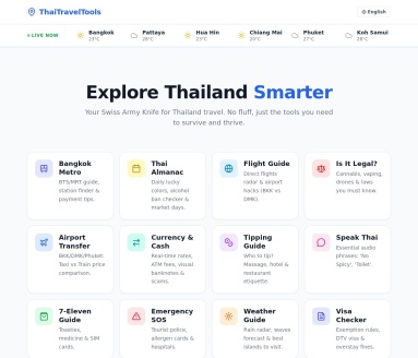 ThaiTravelTools（泰国旅行必备指南工具）
