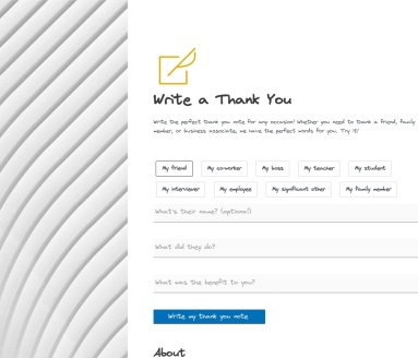 Write A Thank You