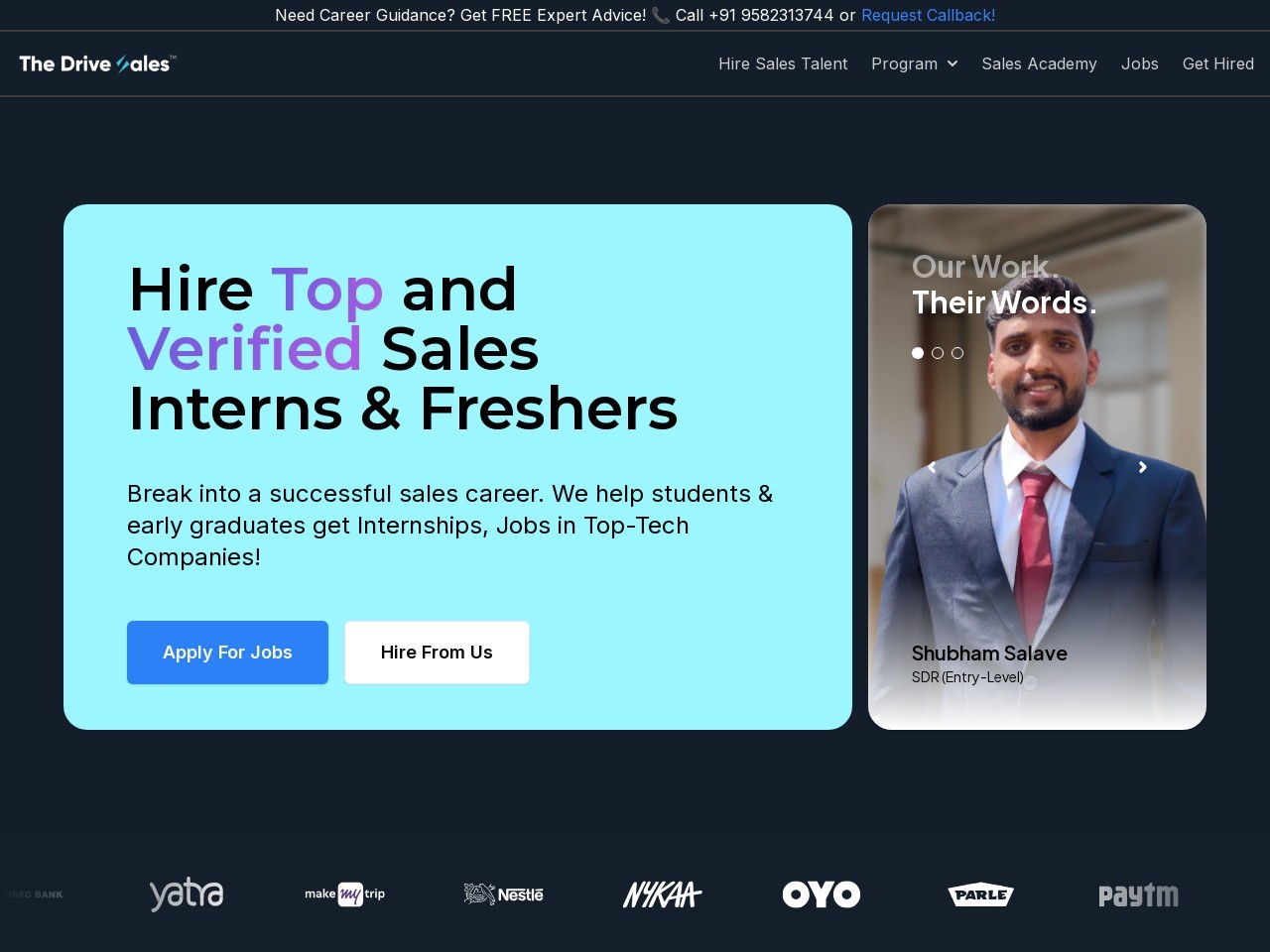 The DriveSales™官网 – 智能招聘销售人才的平台