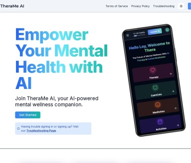 TheraMe官网 – AI助力心理健康的创新工具