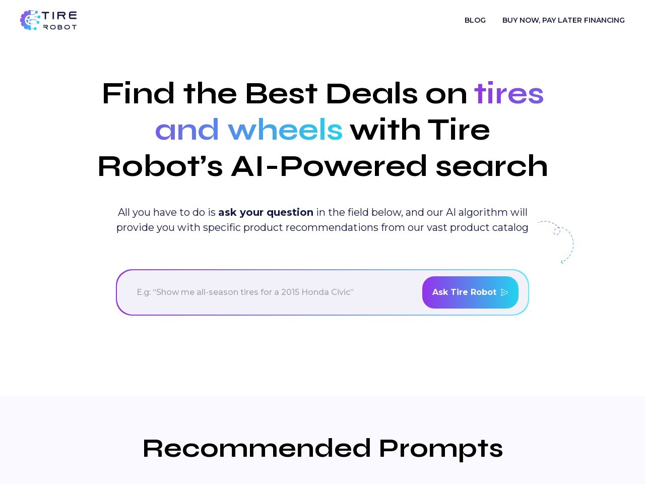 Tire Robot官网 – 智能轮胎推荐平台