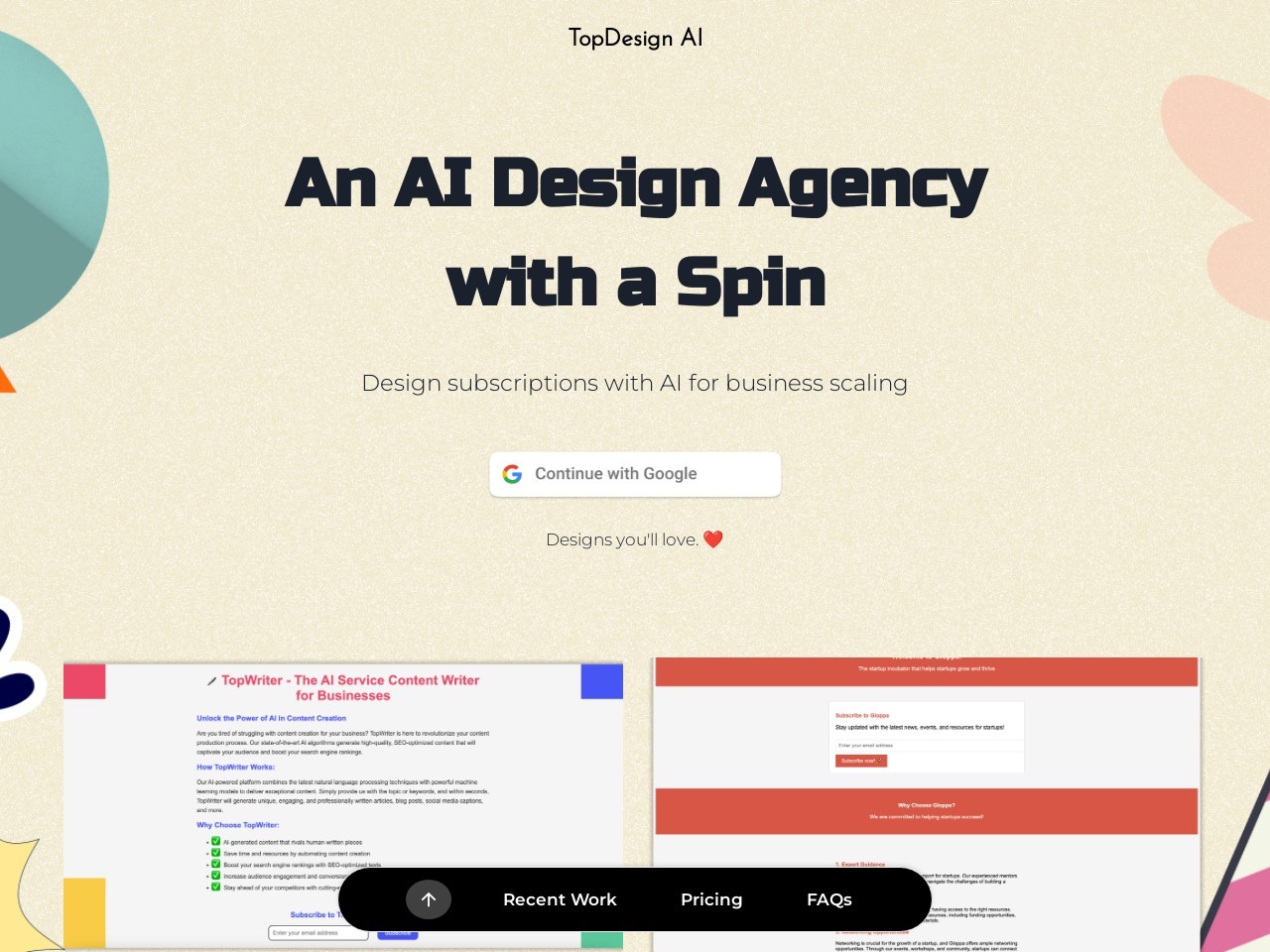TopDesign AI官网 – 一个简单易用的AI设计框架