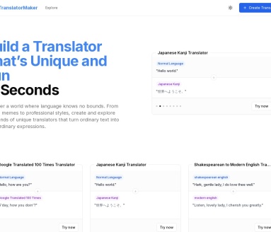 Translator Maker官网 – 创建个性化翻译的独特平台