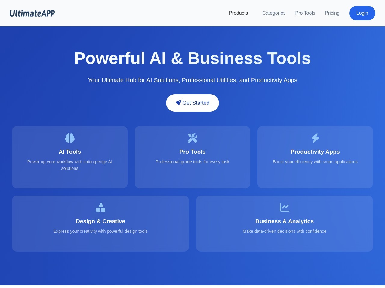 UltimateApp官网 – 全面提升生产力的云工具包