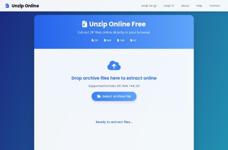 Unzip Online