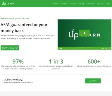 Up Learn官网 – 利用AI助力学生取得优异成绩
