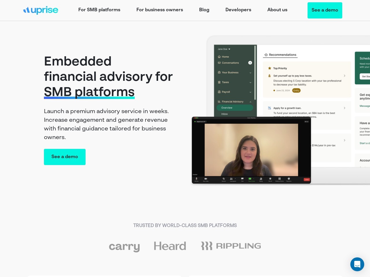 Uprise Embedded官网 – 智能财务顾问平台