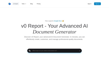 v0 report