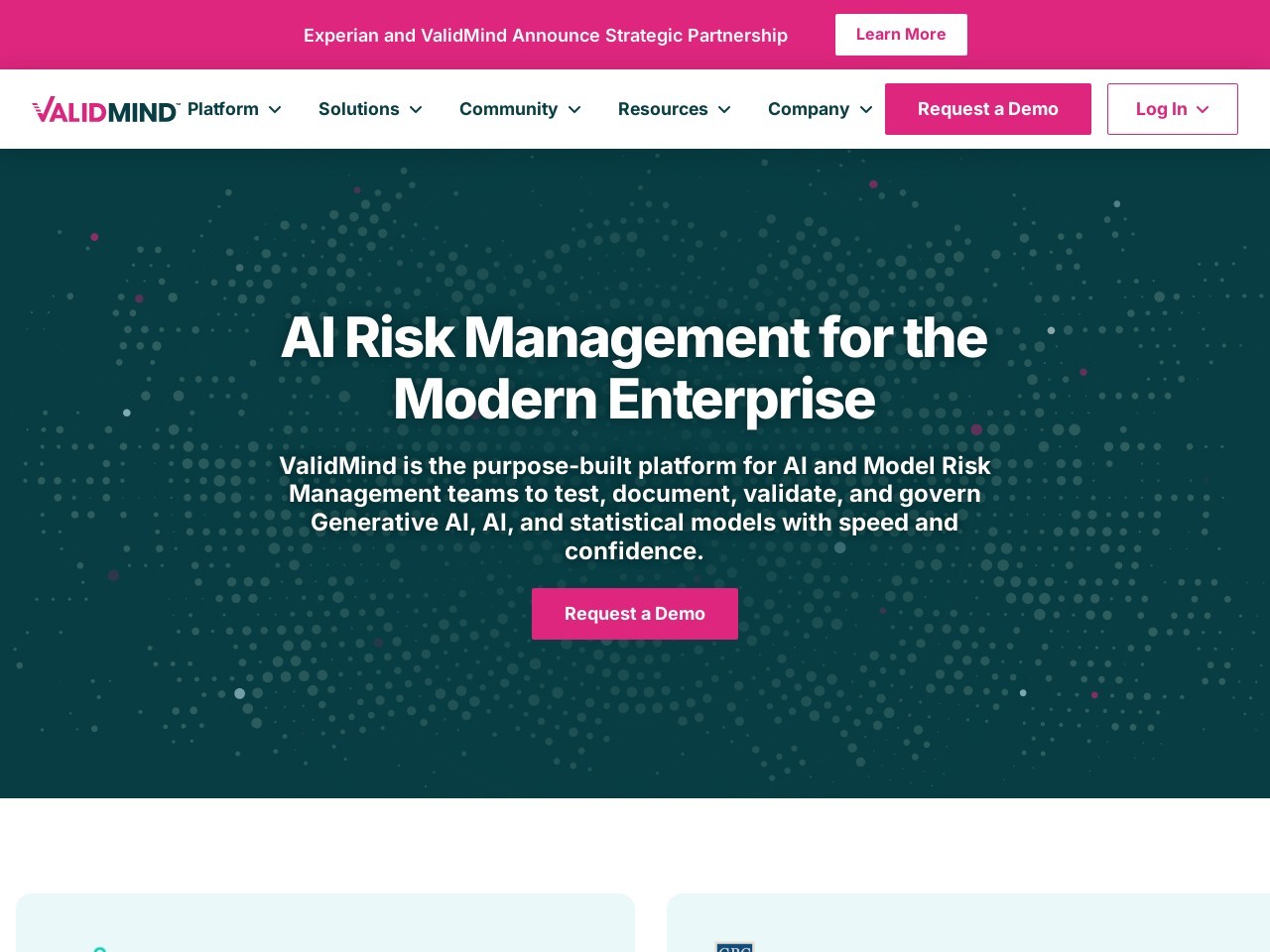 ValidMind官网 – AI风险管理与合规工具