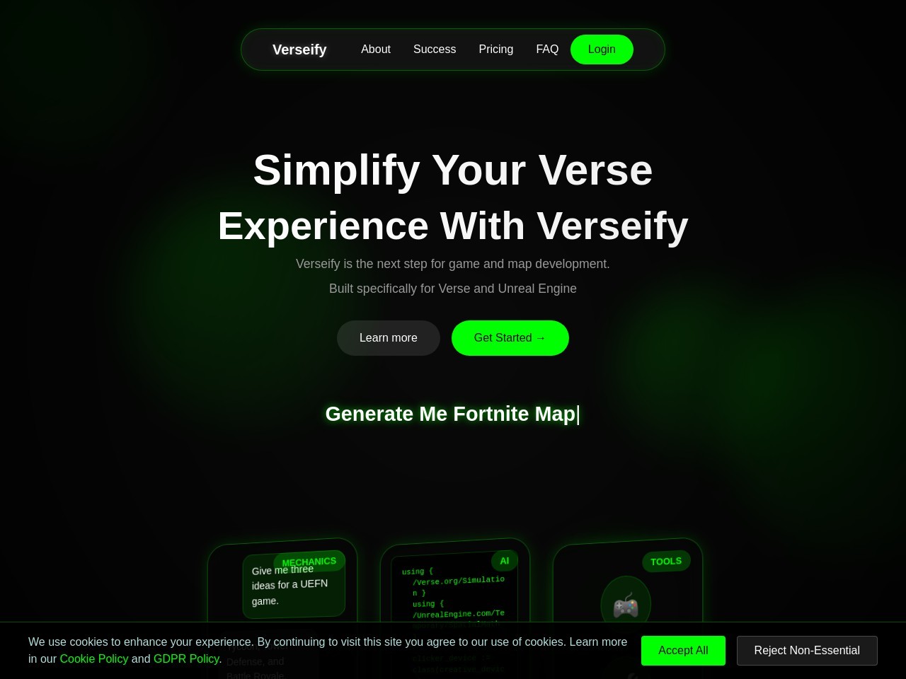 Verseify.gg官网 – 一站式UEFN开发软件