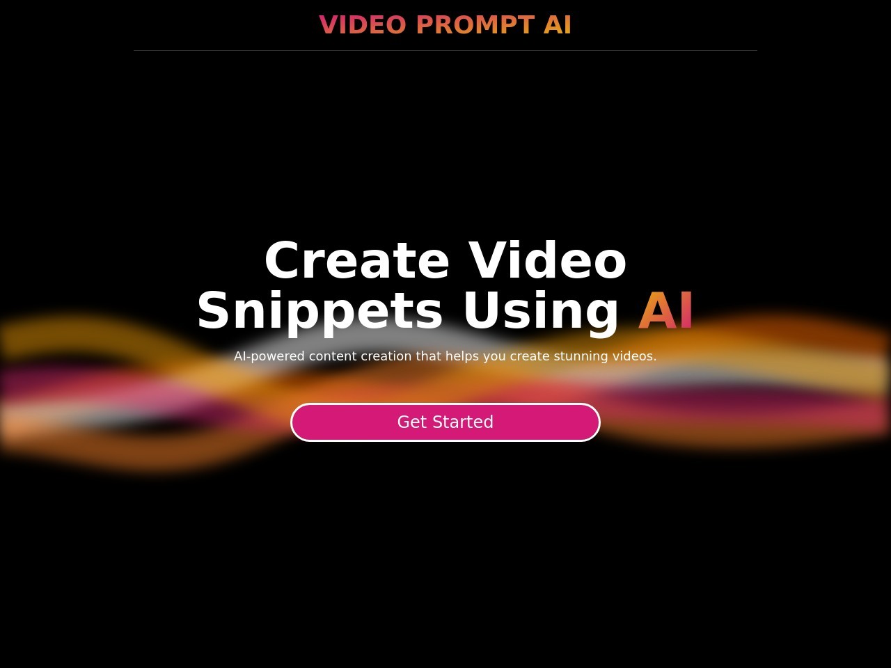 Video Prompt AI官网 – 轻松打造引人入胜的视频