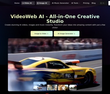 VideoWeb AI官网 – 高质量AI视频生成平台