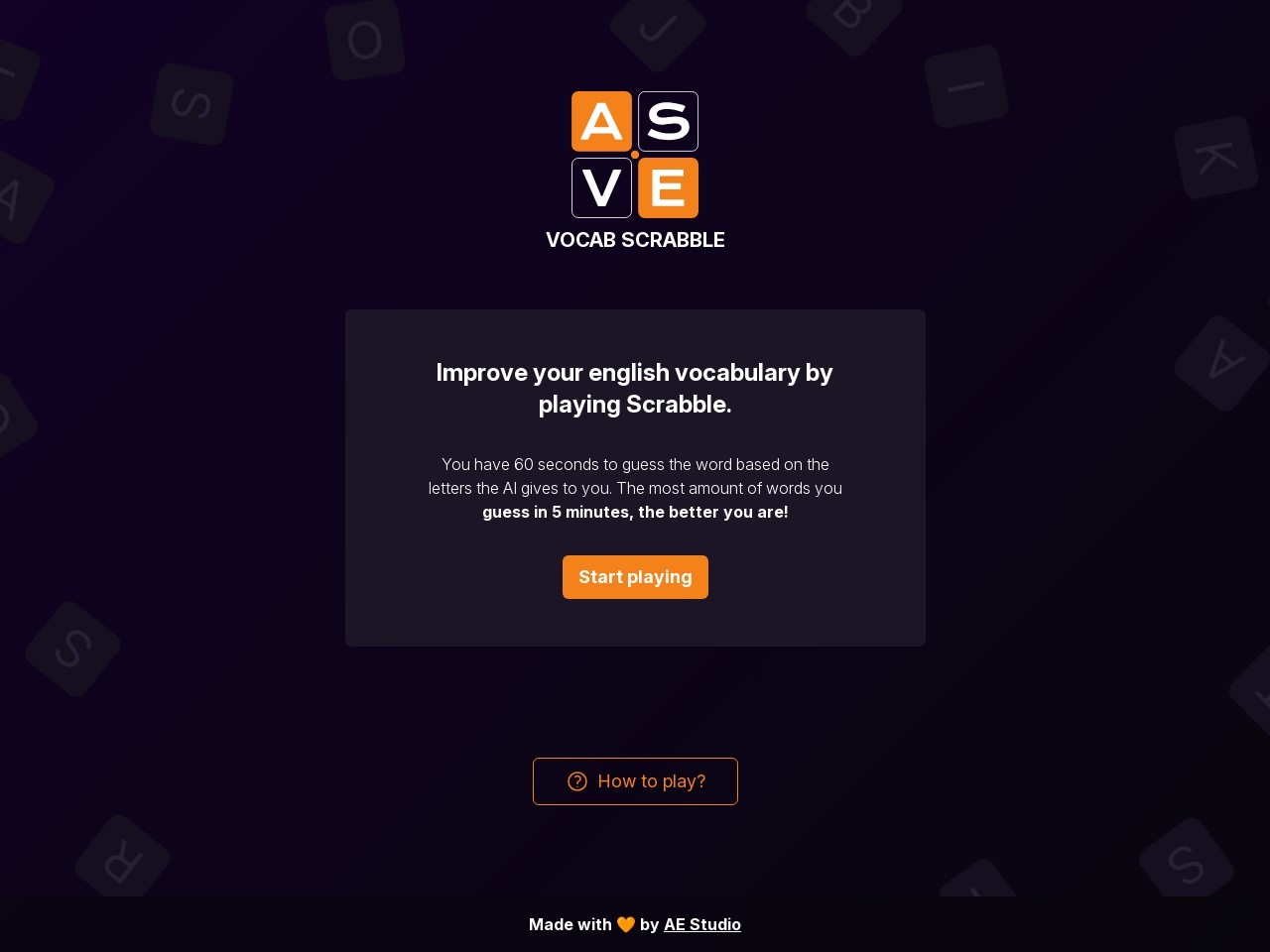 Vocab Scrabble官网 – 智能化的拼字游戏