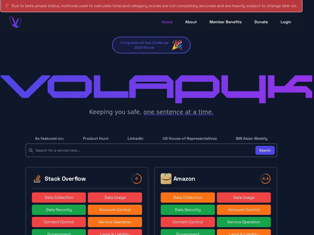 Volapyk官网 – 自动数据政策分析工具