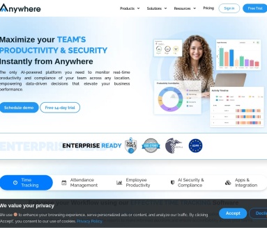 wAnywhere – Employee Monitoring Software-一款智能化的远程员工监控软件