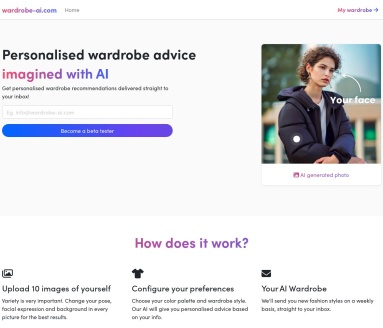 Wardrobe AI官网 – 个性化衣橱推荐工具