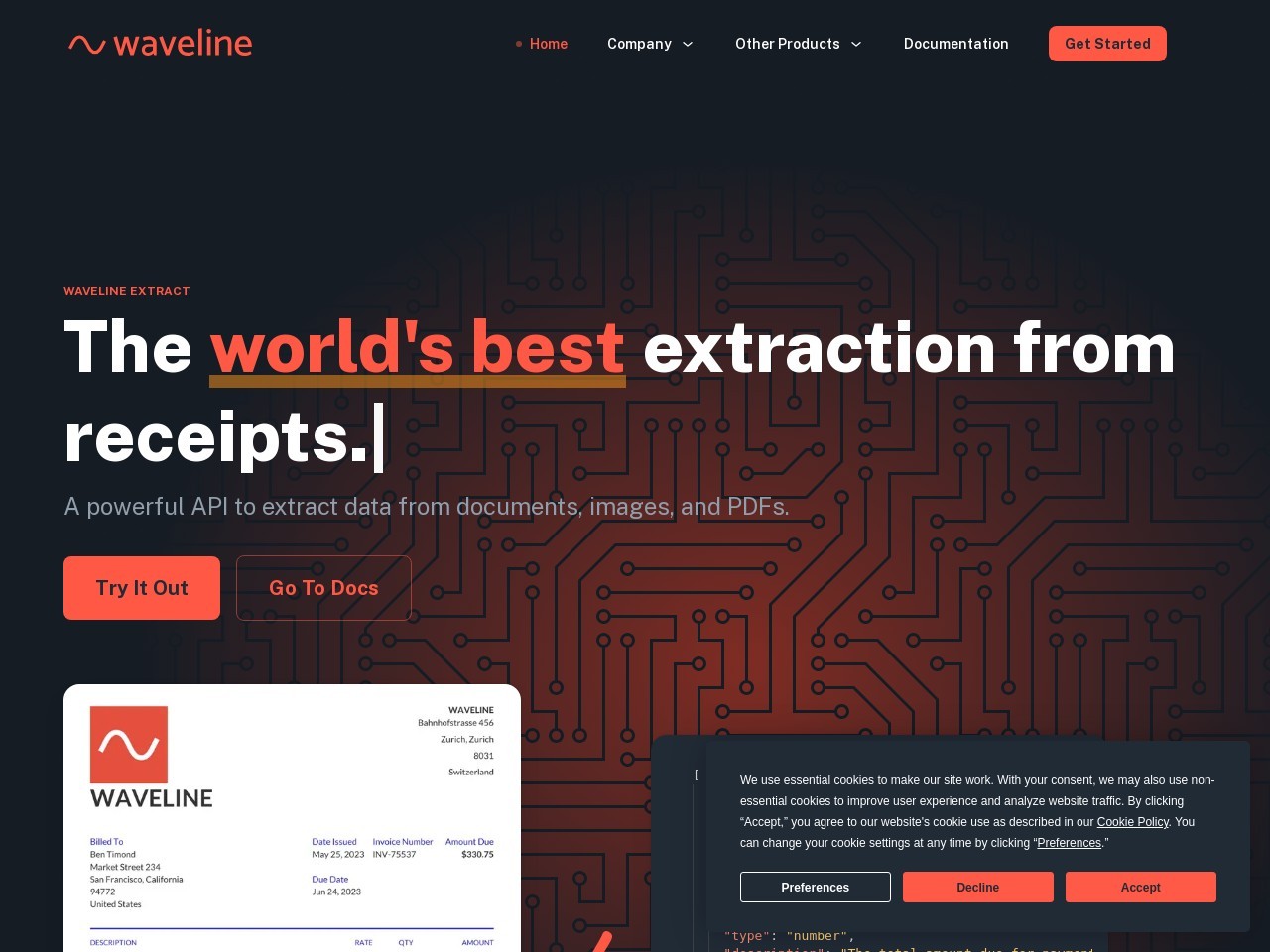 Waveline Extract官网 – 高效数据提取解决方案