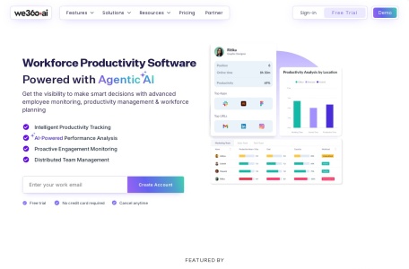 we360.ai官网 – 员工监控软件，提升绩效洞察