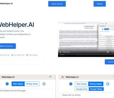 WebHelper官网 – AI驱动的网页助手