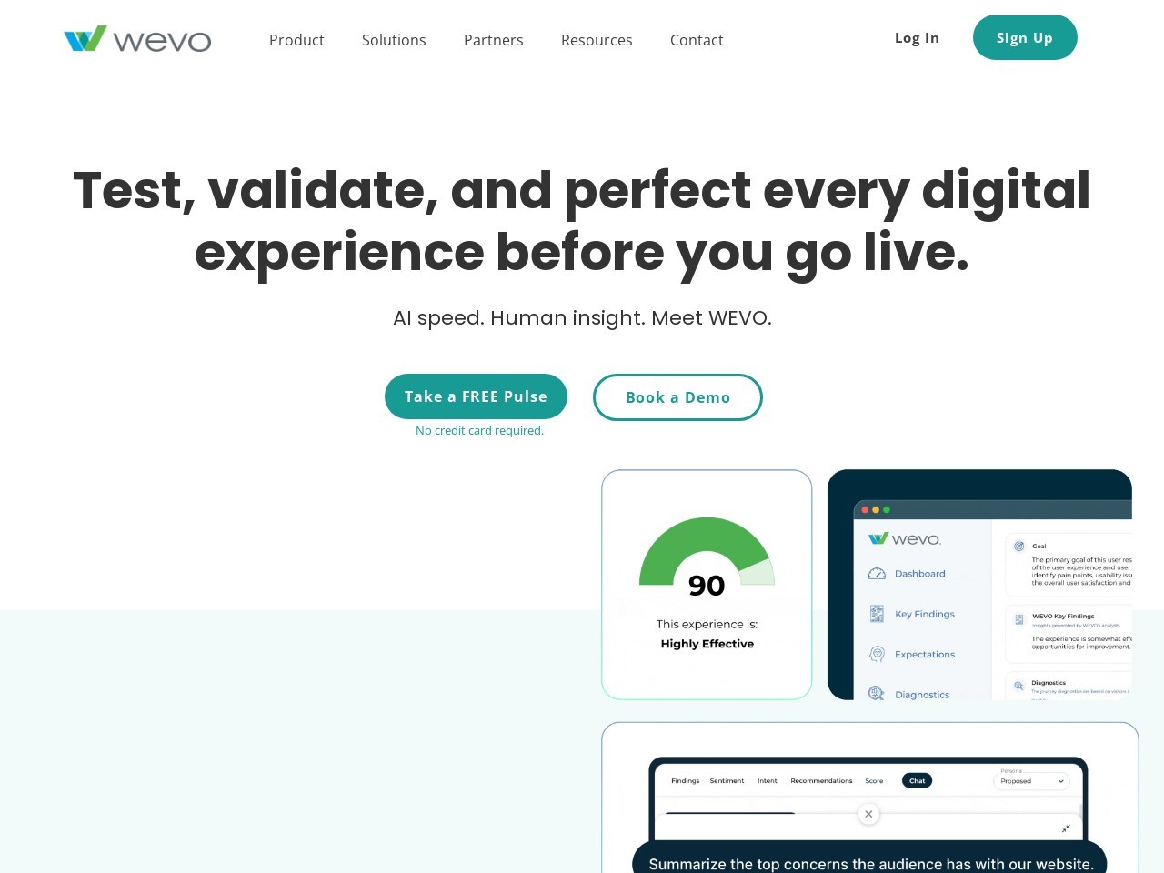 WEVO Pulse官网 – 首款基于AI的用户体验分析工具