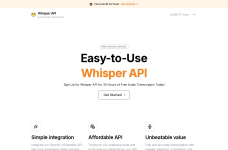 WhisperAPI