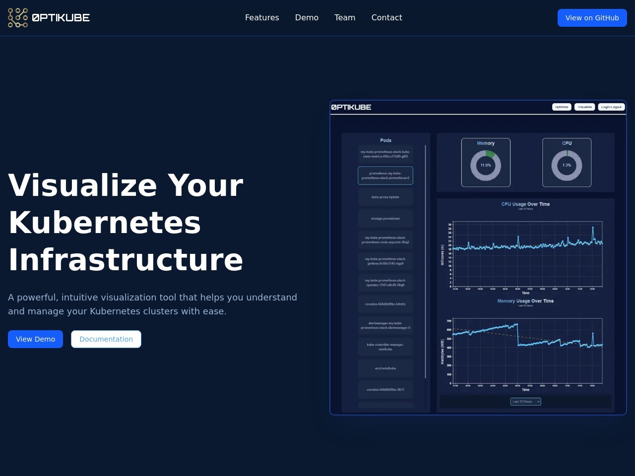 0PTIKUBE官网 – Kubernetes可视化与优化工具