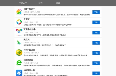 手机APP下载 手机软件下载 手机应用市场下载