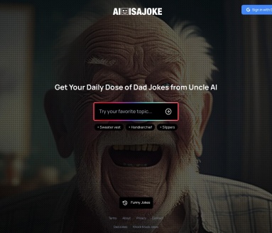 AI is a Joke官网 – 轻松幽默的AI笑话生成工具