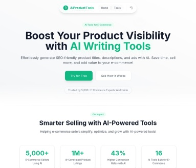 AI Product Tools官网 – 助力电商成功的AI工具