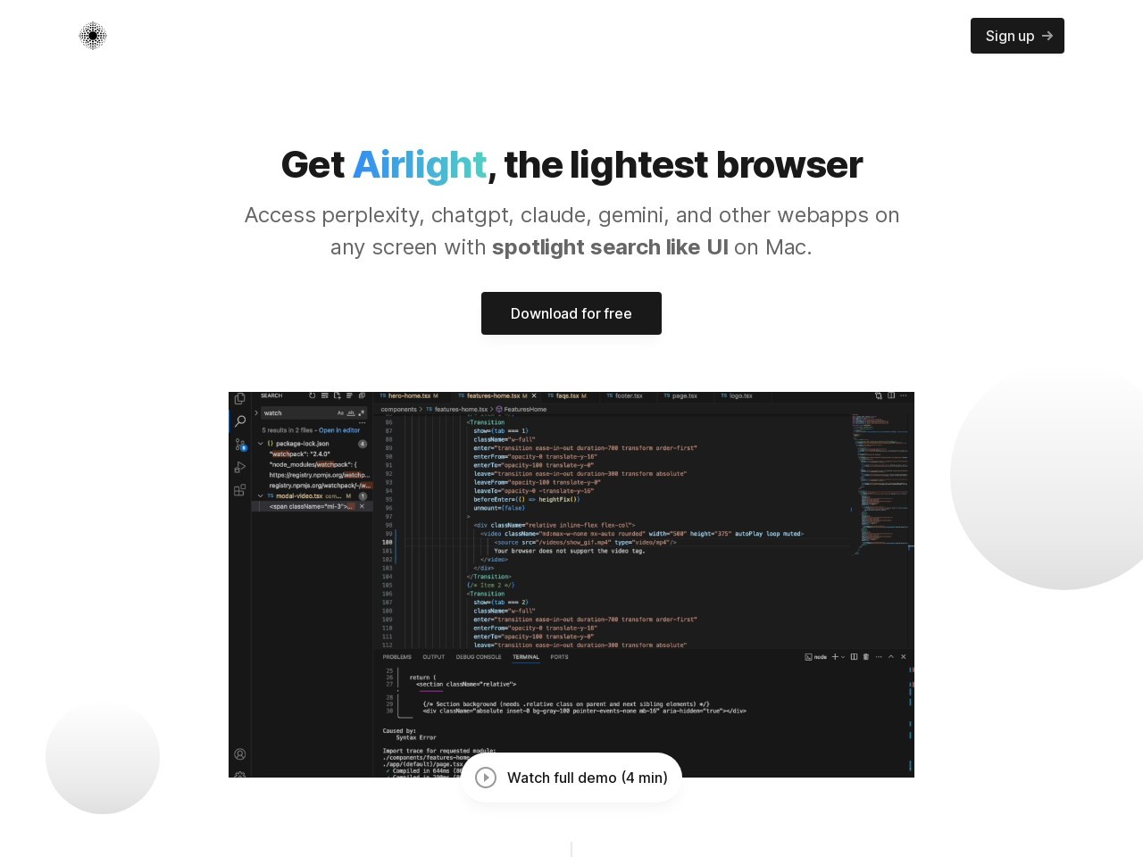 Airlight官网 – 轻量级超级浏览器