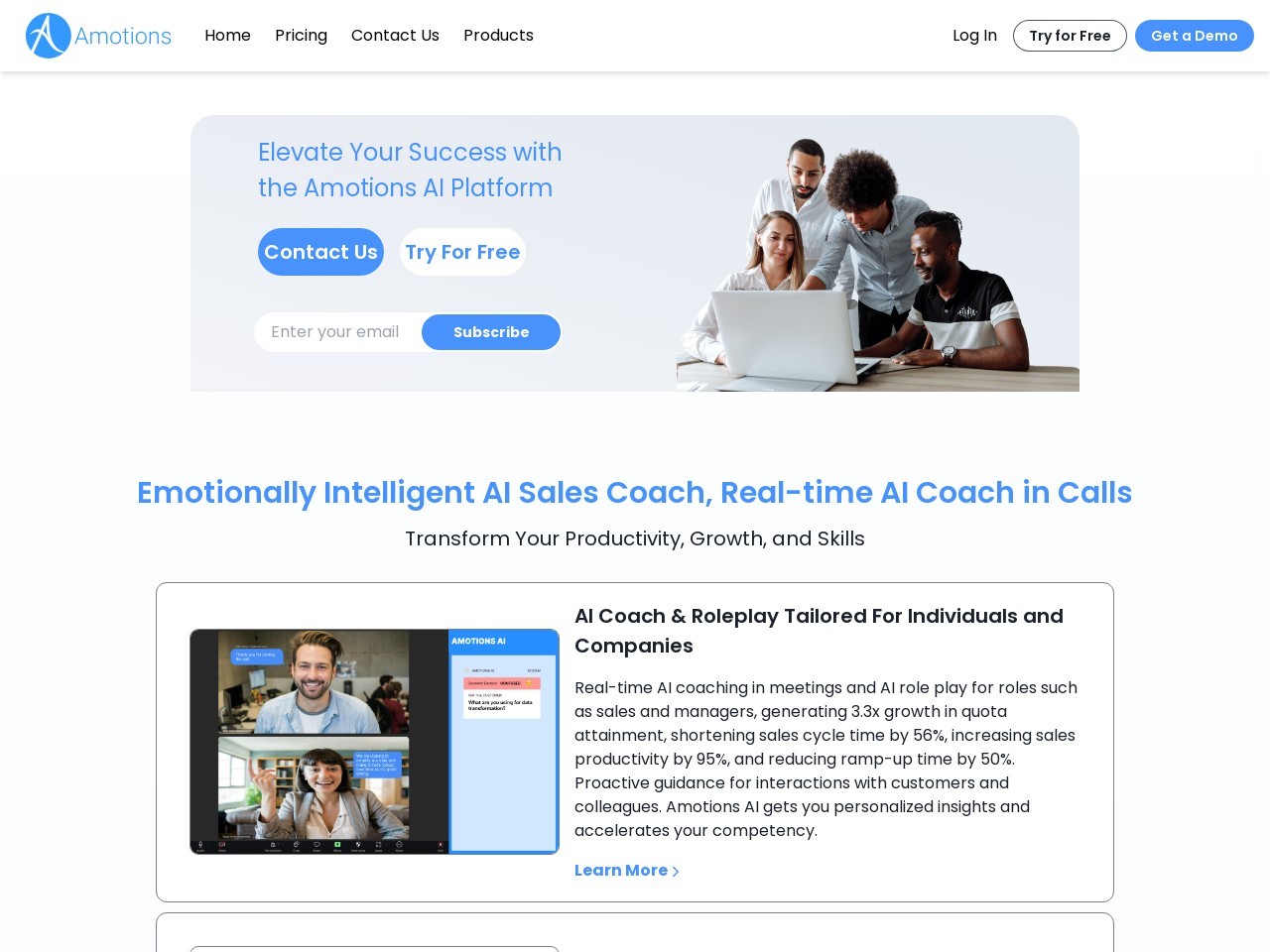 AI Coach Amotions官网 – 提升管理者与团队的软技能