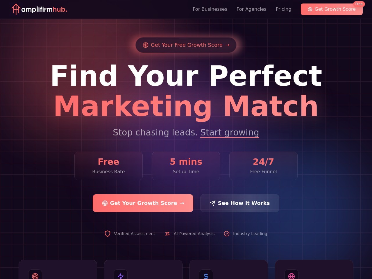Amplifirm Hub官网 – 连接企业与营销公司的对话式AI平台