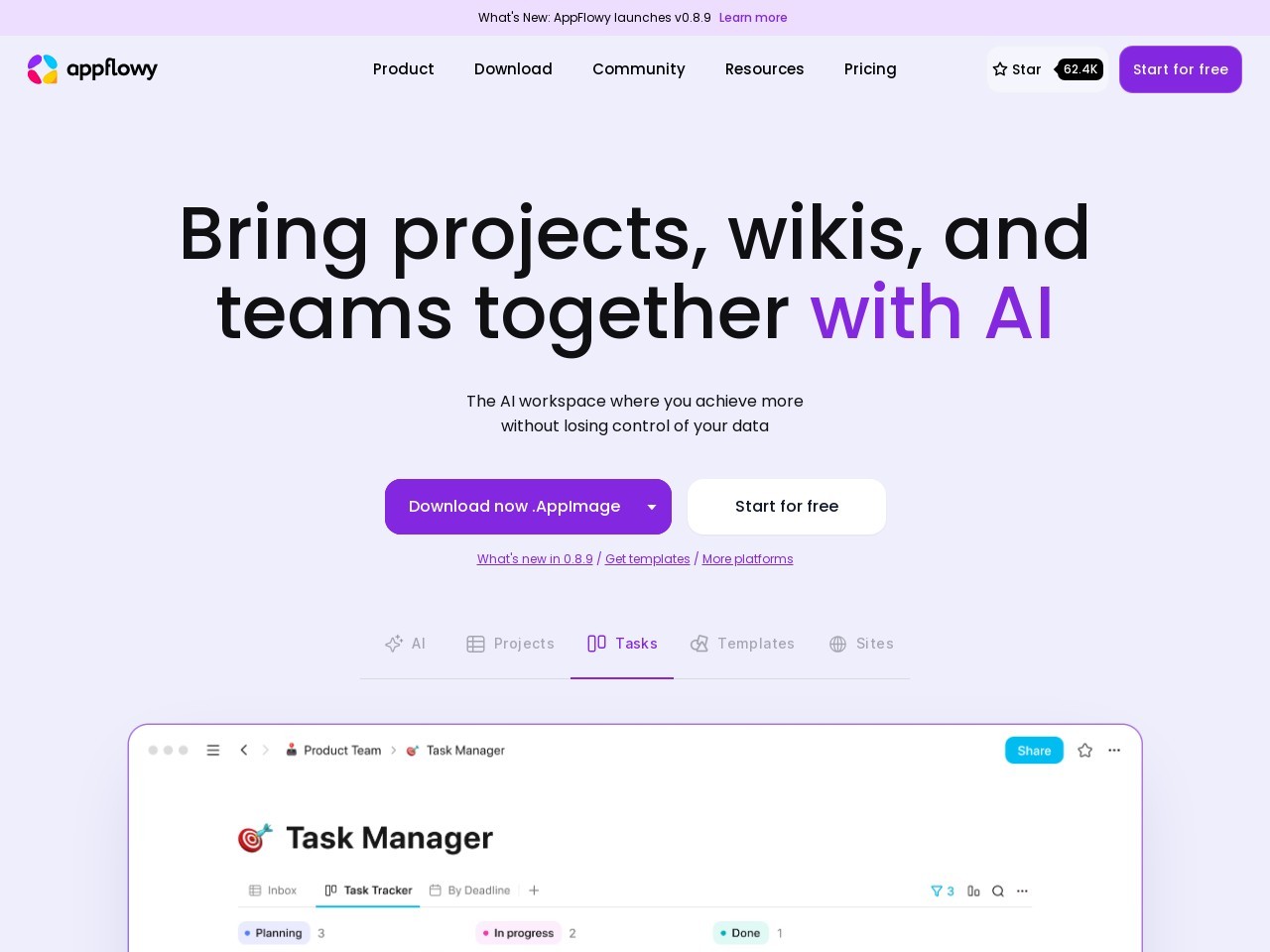 AppFlowy: open-source Notion alternative官网 – 开源的Notion替代品