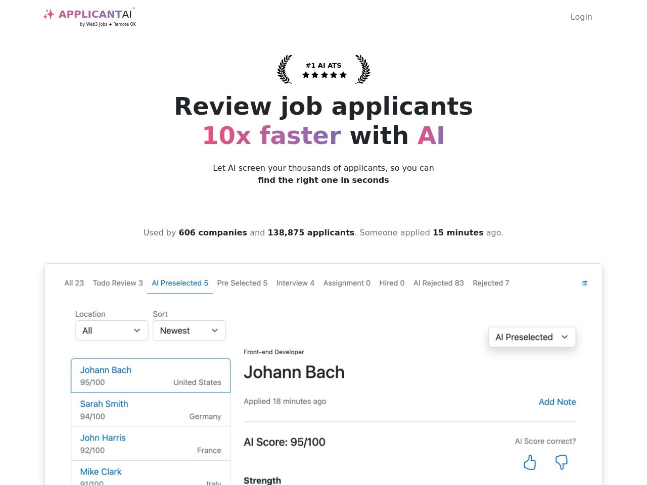 ApplicantAI官网 – 智能求职平台，简化申请流程