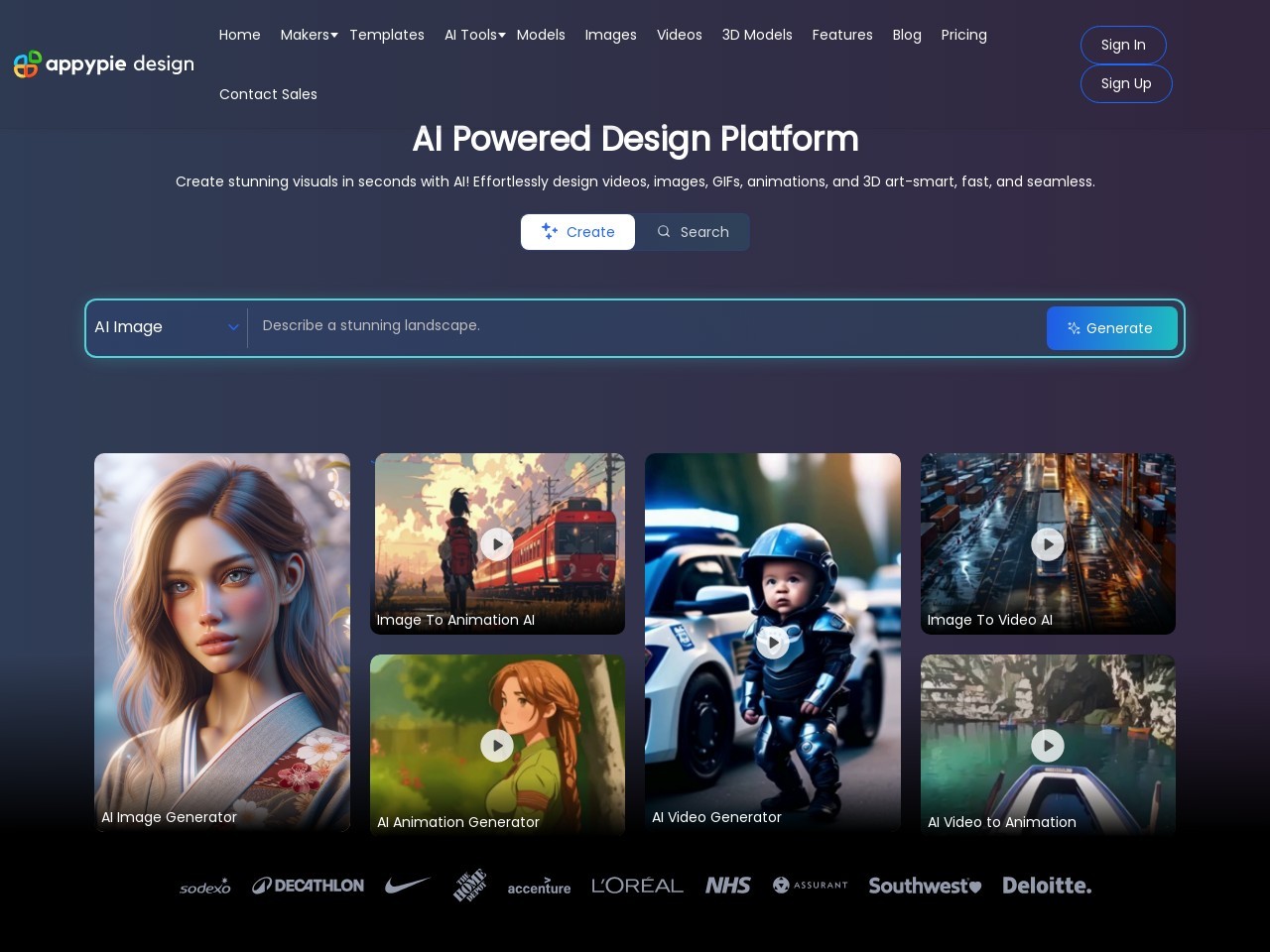 AI Design Generator官网 – 轻松生成精美图形设计