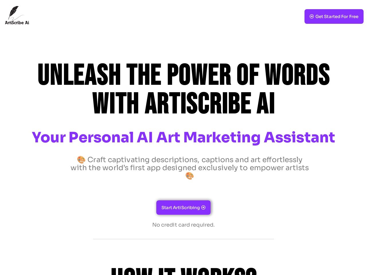 ArtiScribe AI官网 – 为艺术家赋能的内容创作工具