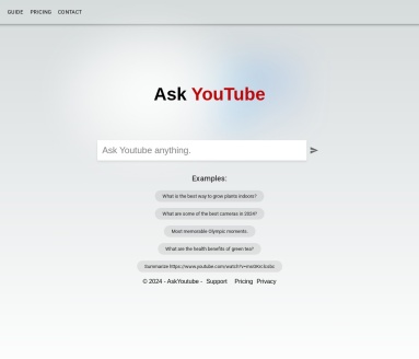 AskYoutube官网 – 快速获取各类信息